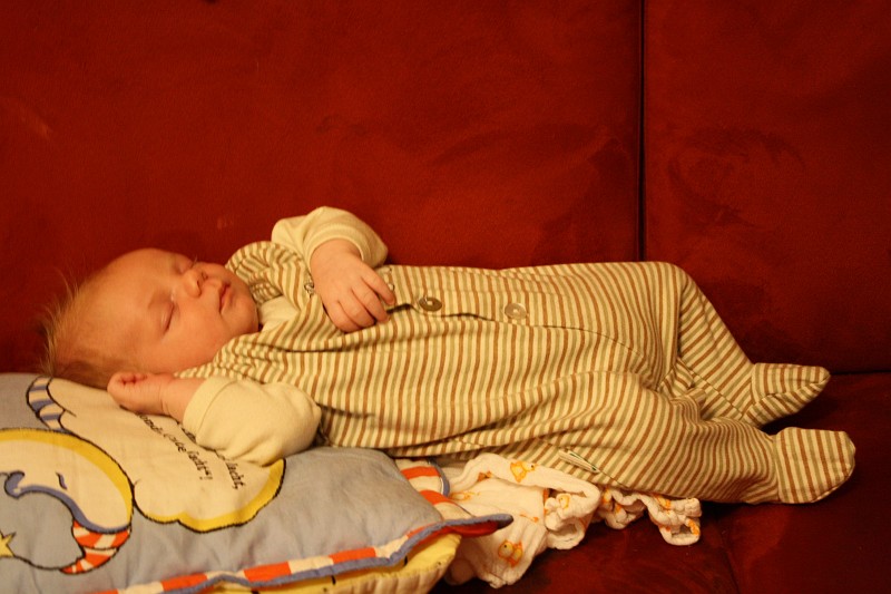 IMG_1903.JPG - Ein halber Meter Mini-Mensch breitet sich auf dem Sofa aus.